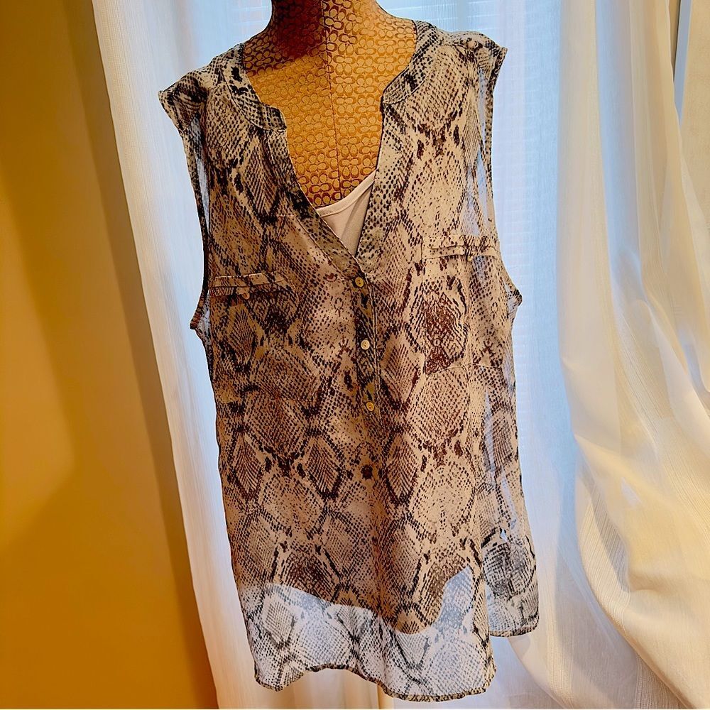 Apt 9 Sleeveless Blouse Size 1X